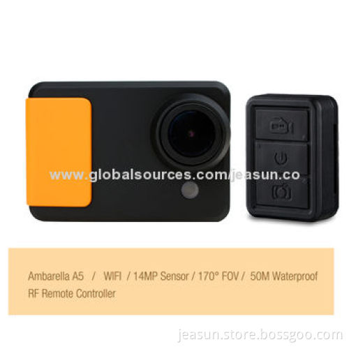 Wi-Fi Full HD Waterproof Sports Camera with 14MP Sensor and with Remote Controller